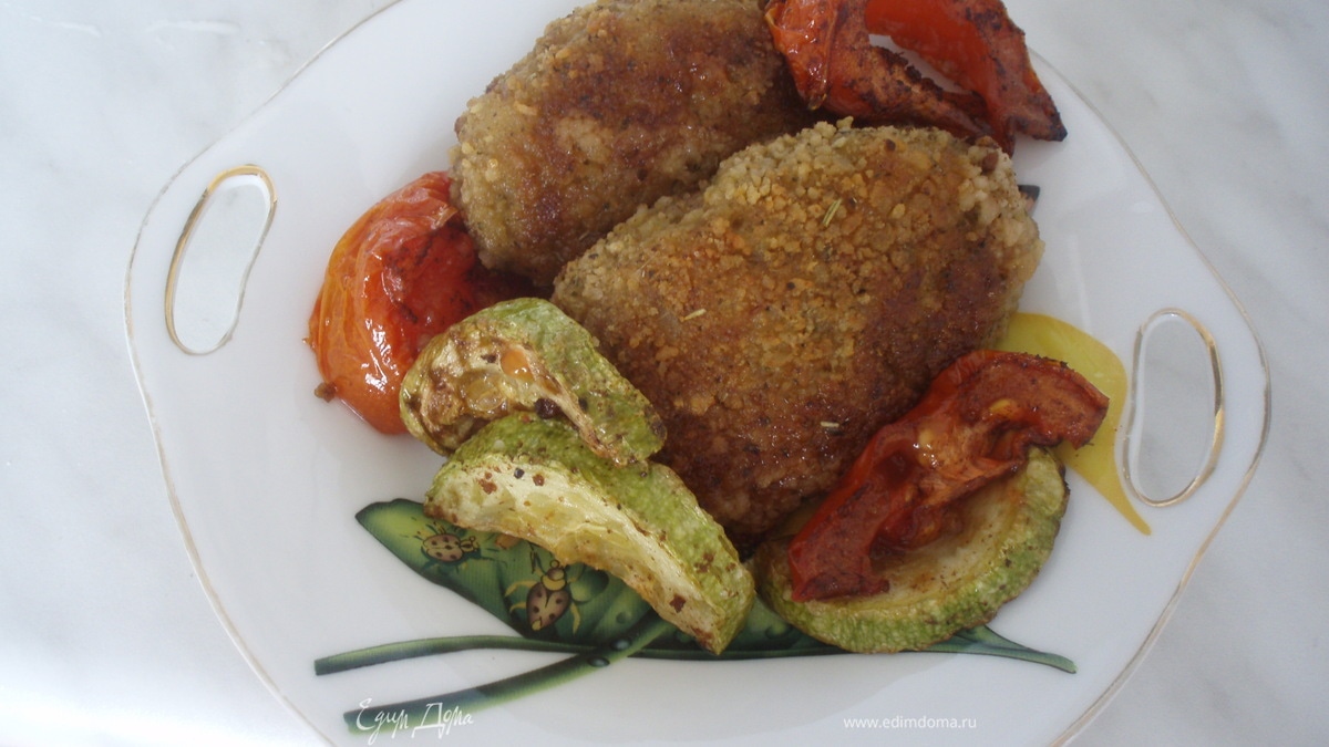 Котлеты с овощами и сыром