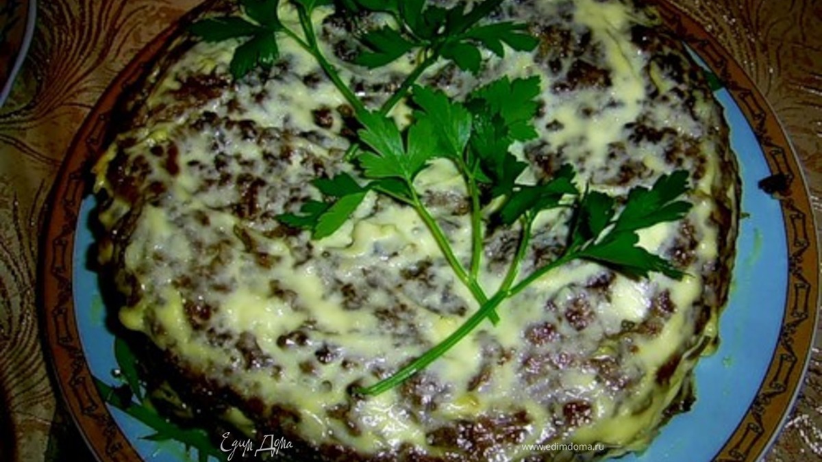 Печеночный тортик