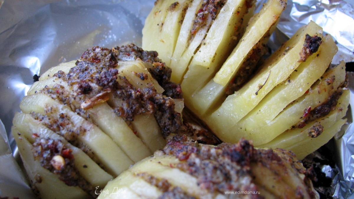 Картошка с чесночным маслом