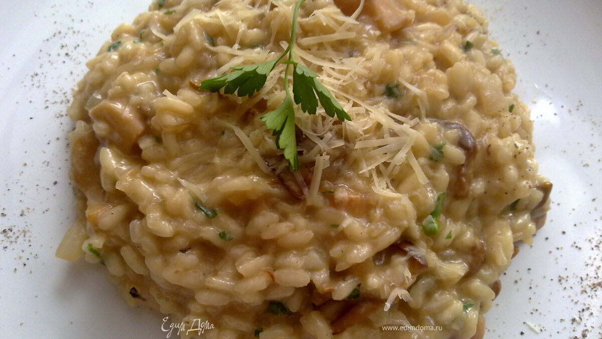 Ризотто с лесными (любыми) грибами