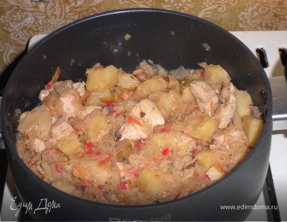 Солянка картофельная с квашеной капустой