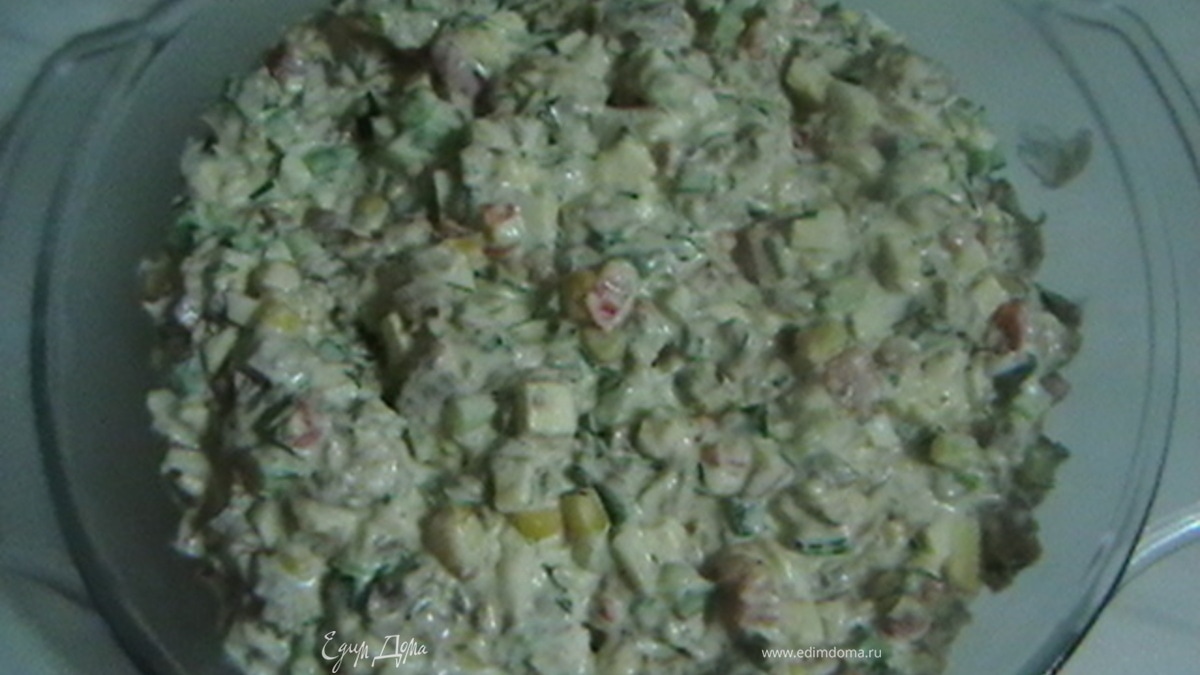 Салат  с говядиной и кукурузкой