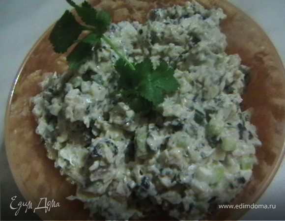 Салат "Курица с грибами"