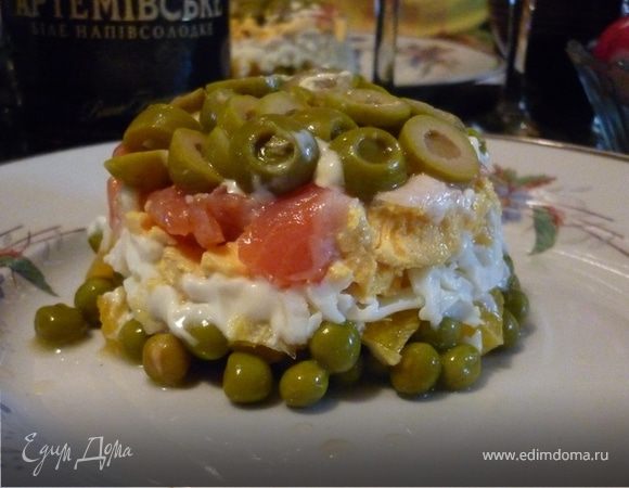 Салат "Слоеная семга" Салат "Слоеная семга"