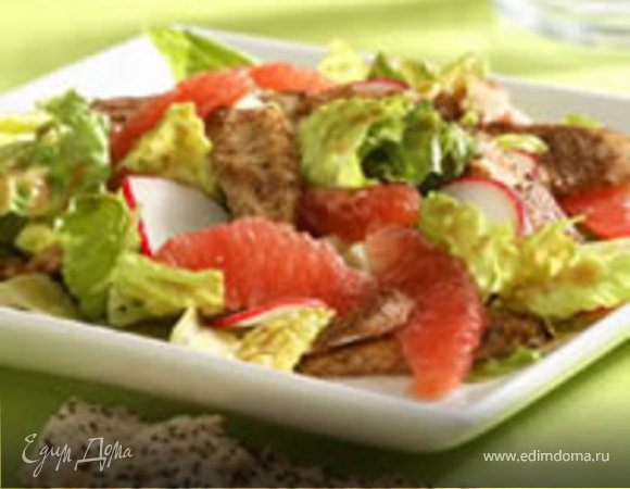 Салат Сатэй из курицы и грейпфрукта Салат Сатэй из курицы и грейпфрукта