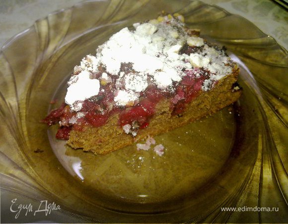 Вишневый пирог с орехами Вишневый пирог с орехами