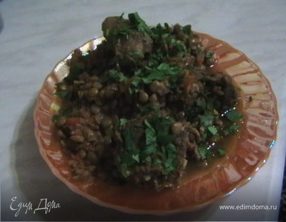 Плов из говядины с чечевицей Плов из говядины с чечевицей