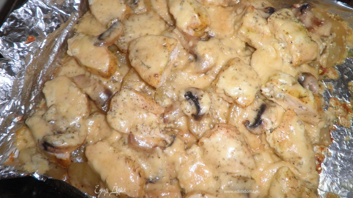 Картофель запеченный с курицей