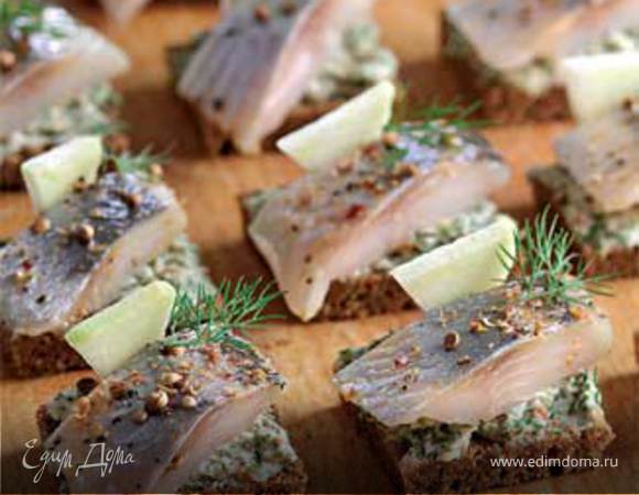 Канапе с селедкой