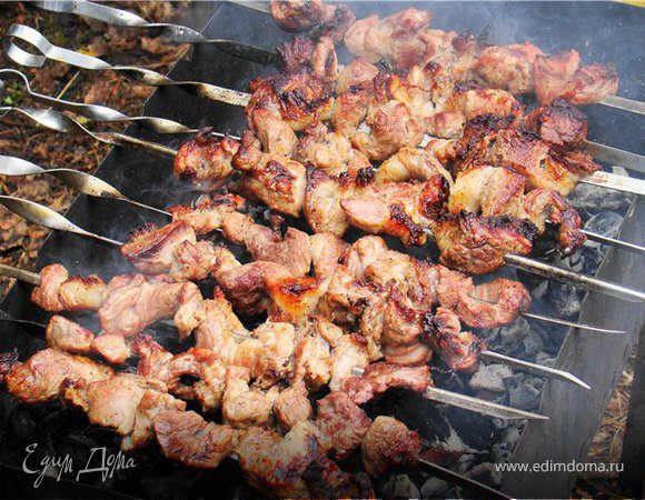 Сочный шашлык по-узбекски из баранины Сочный шашлык по-узбекски из баранины