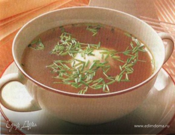 Консоме с пашотом