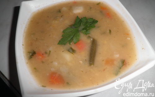 Рецепт Гороховый суп с овощами