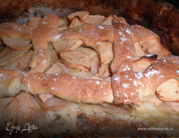 Яблочный пирог "Легкий" Яблочный пирог "Легкий"