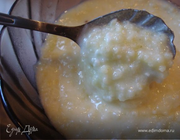 Молочная каша с творогом