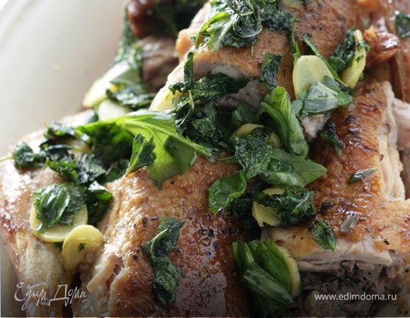 Утка с шалфеем и имбирем Утка с шалфеем и имбирем