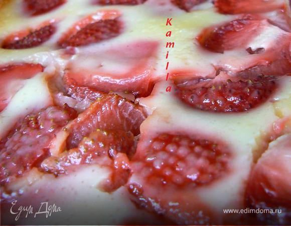 Киш с клубникой