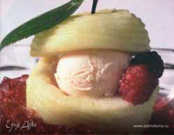 Яблочное мороженое с корицей Яблочное мороженое с корицей