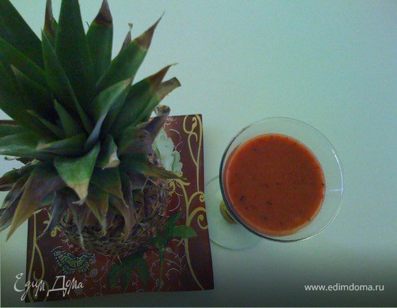 Летний коктейль "Клубника-Киви"