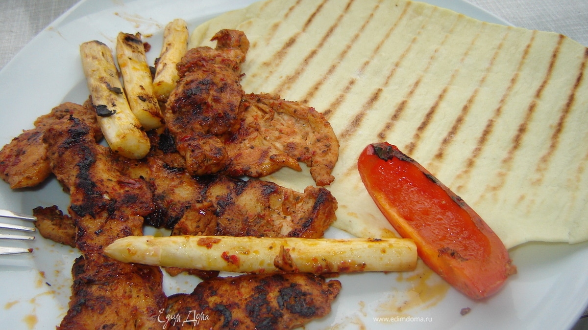 Куриные грудки на гриле