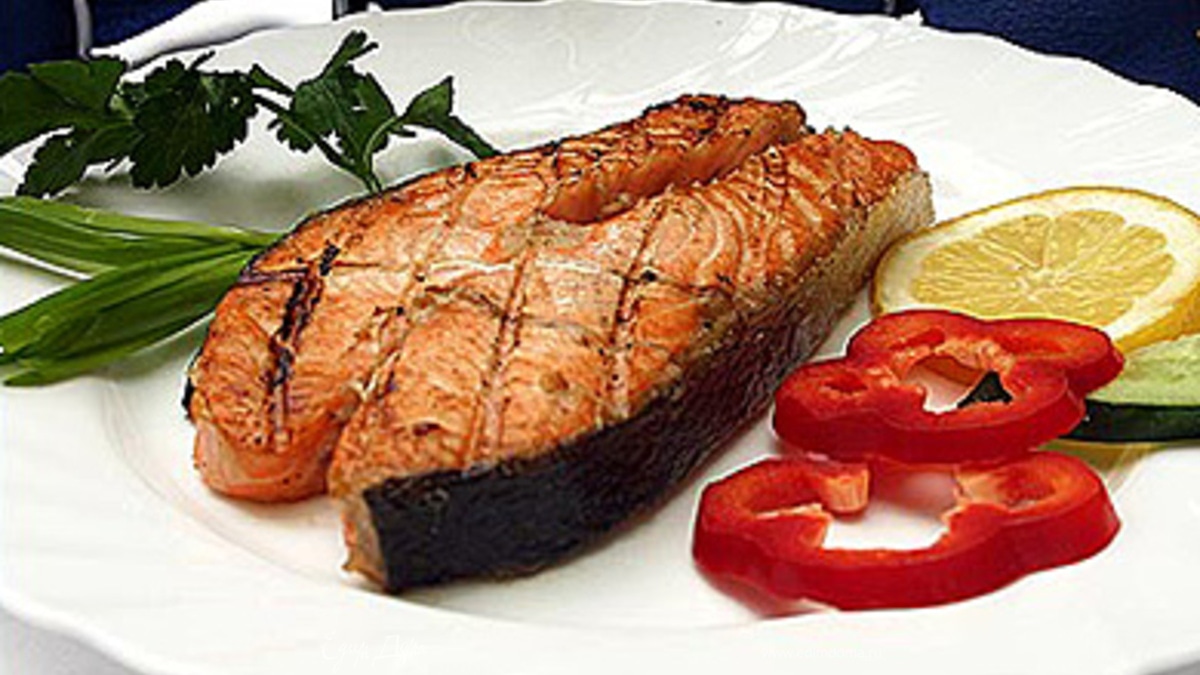 Стейки семги в соево-имбирном соусе