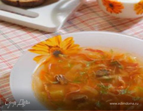 Щи с копченой грудинкой Щи с копченой грудинкой