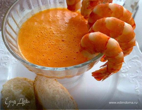 Креветки с соусом из перцев