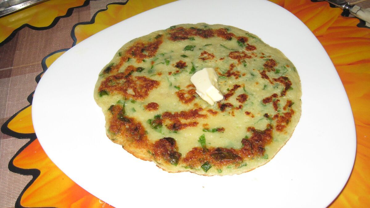 Блины из молодого картофеля с зеленью