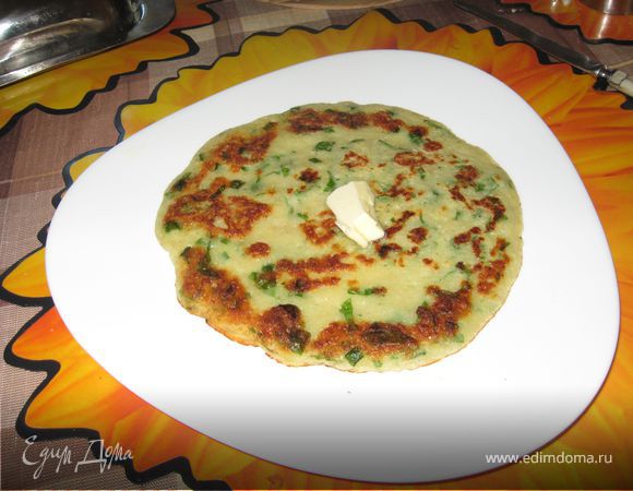 Блины из молодого картофеля с зеленью
