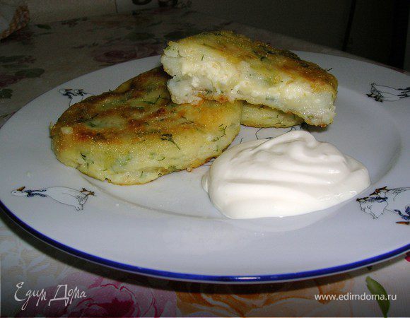 Картофельные "пирожки" с творогом Картофельные "пирожки" с творогом