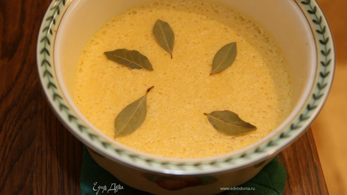 Лимонно-сметанный крем с лавровым листом