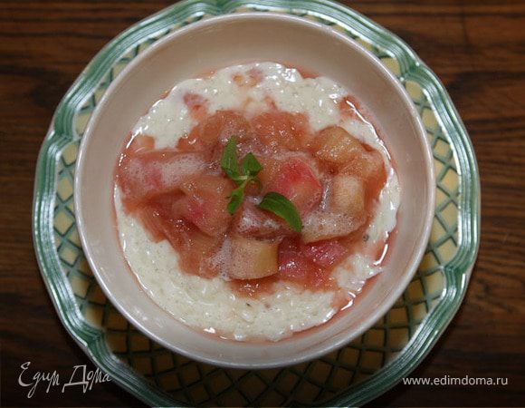 Рис с ревенем, ванилью и кардамоном