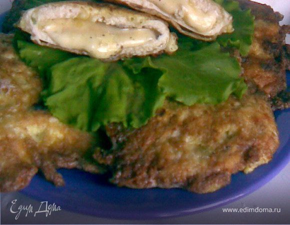 Куриные "ракушки" в сырно-луковой панировке Куриные "ракушки" в сырно-луковой панировке