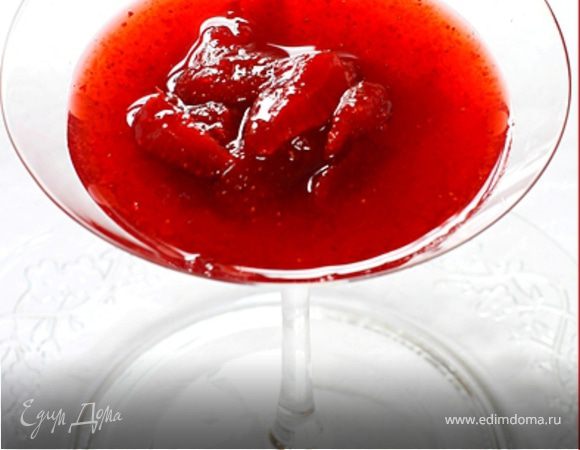 Клубничное варенье с шампанским