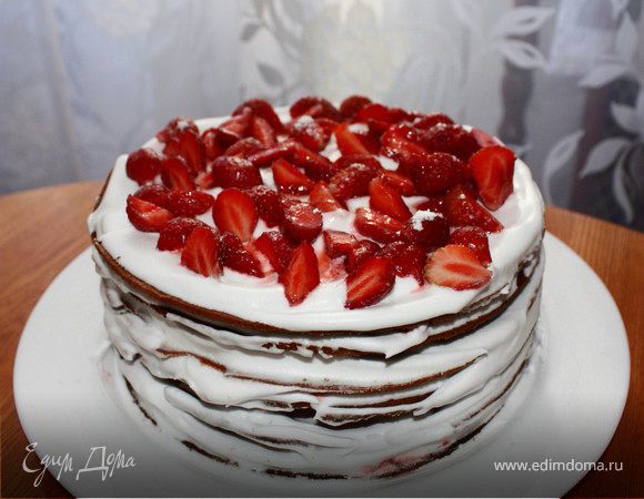 Торт "Клубничный лес"