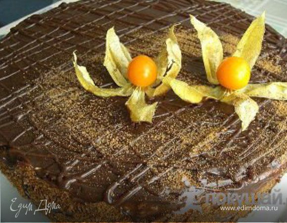 Торт "Трюфель с бананом и вишней" Торт "Трюфель с бананом и вишней"