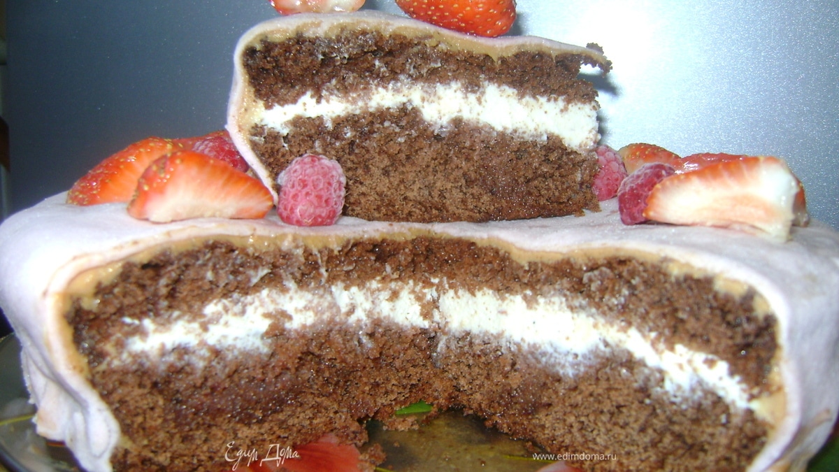 Торт "Лето в шоколаде"