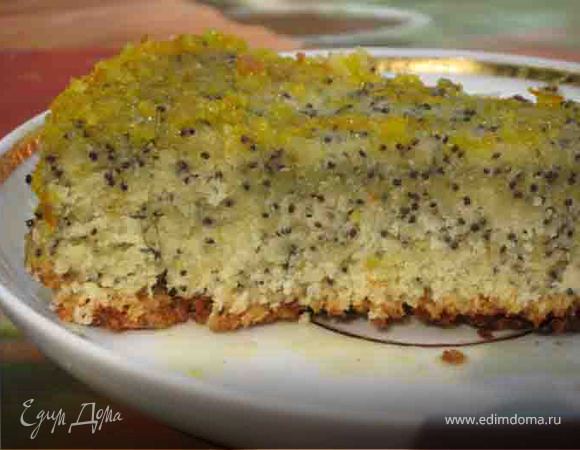 Апельсиновый пирог с маком и цитрусовой глазурью Апельсиновый пирог с маком и цитрусовой глазурью