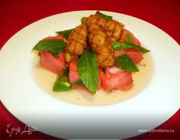 Кальмары на арбузной подушке Кальмары на арбузной подушке