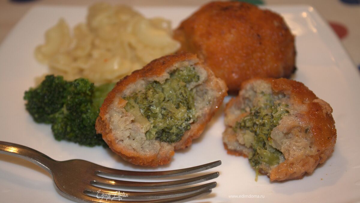Крокеты мясные с брокколи
