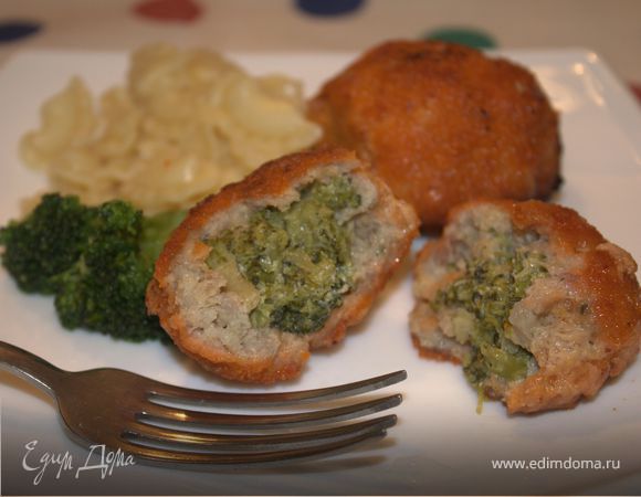 Крокеты мясные с брокколи Крокеты мясные с брокколи
