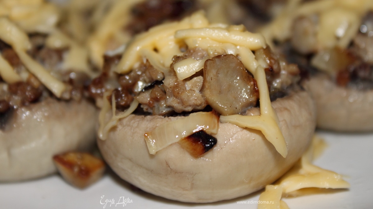 Фаршированные шампиньоны 1
