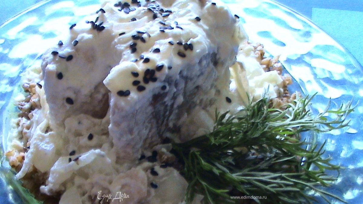 Горбуша в сметане