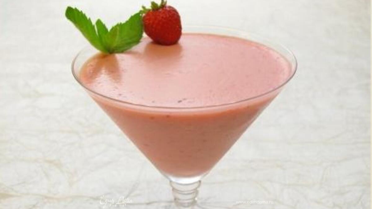 Клубнично-сливочный десерт