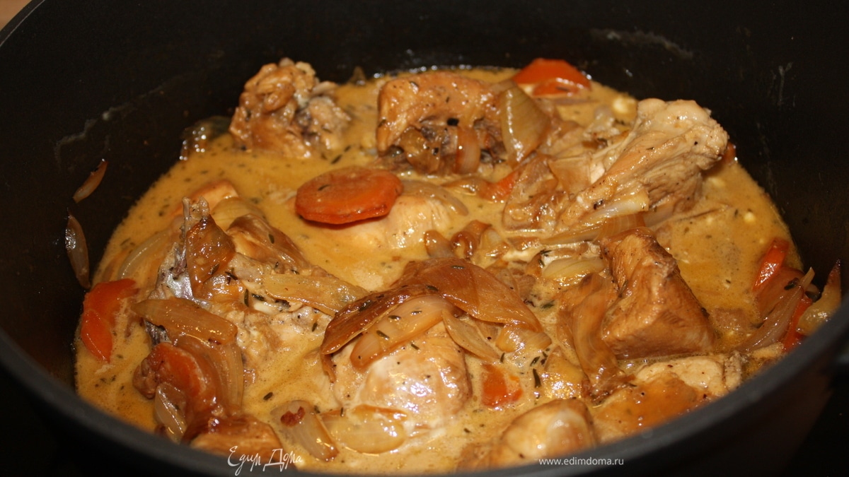 Цыпленок в луке