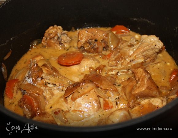 Цыпленок в луке