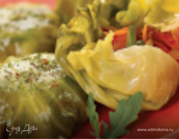 Шарики из капустных листьев