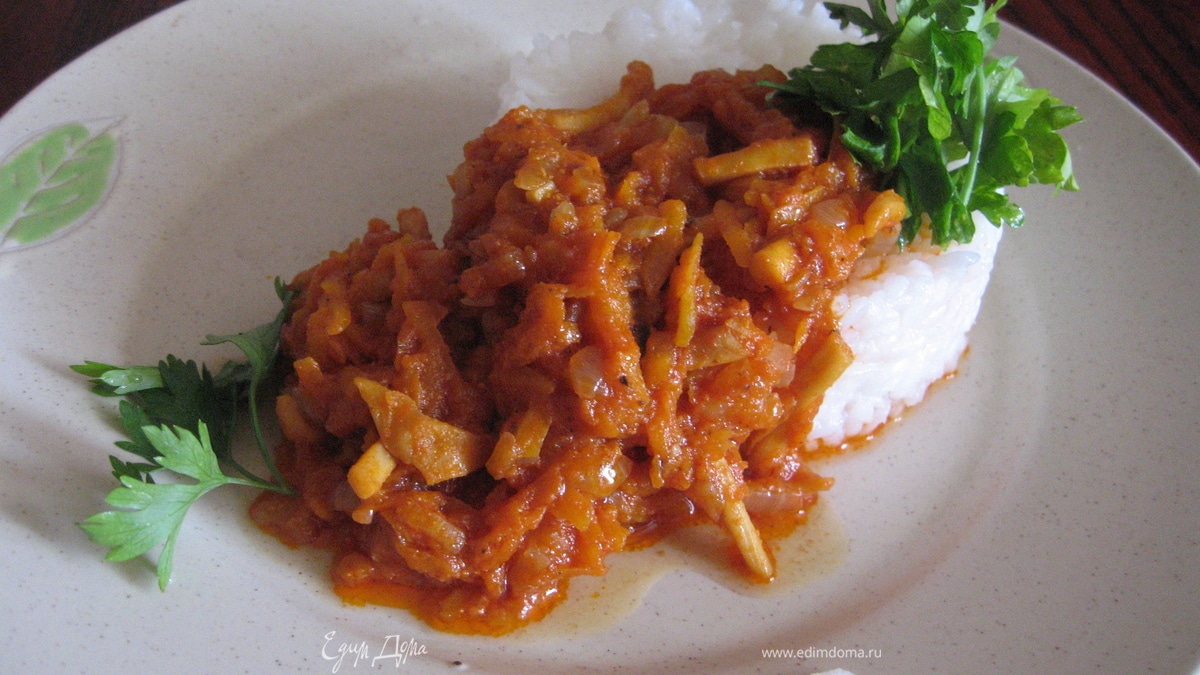 Густой соус из кальмаров