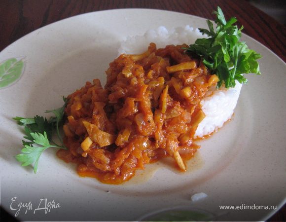 Густой соус из кальмаров