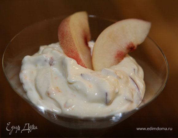 Творожно-сливочный мусс с нектарином