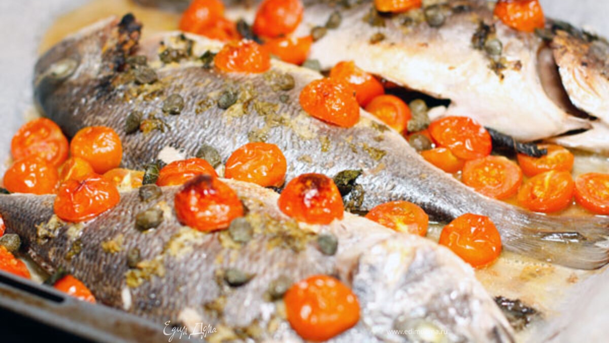 Дорада в имбирно-мятном маринаде 